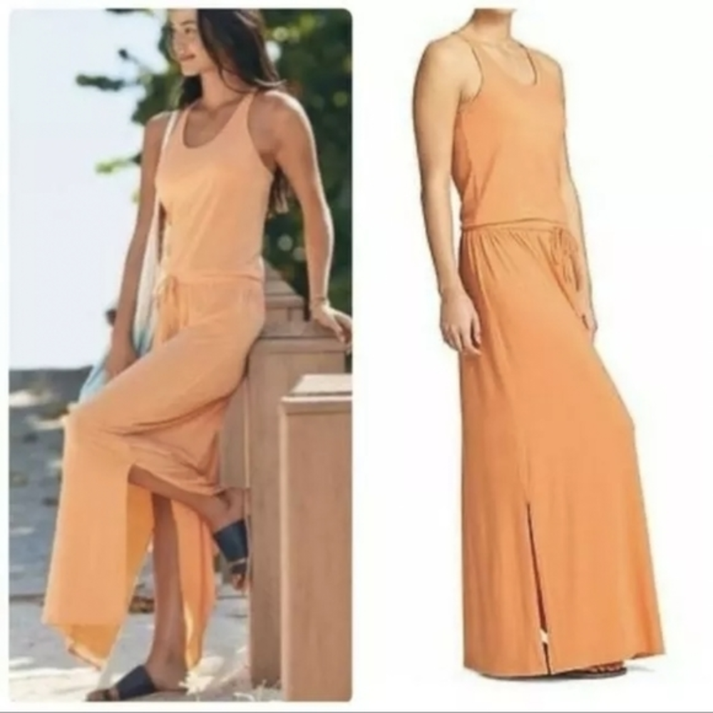 Athleta Cressida Maxi Dress Orange Women's Size small